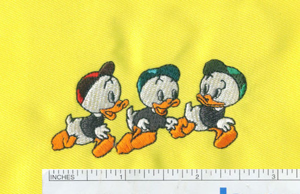 custom embroidery duck design